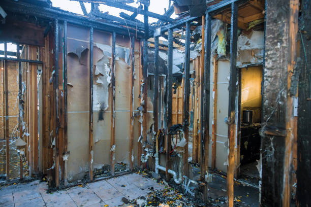 Professional Emergency Fire Cleanup technician working in Clinton, WI